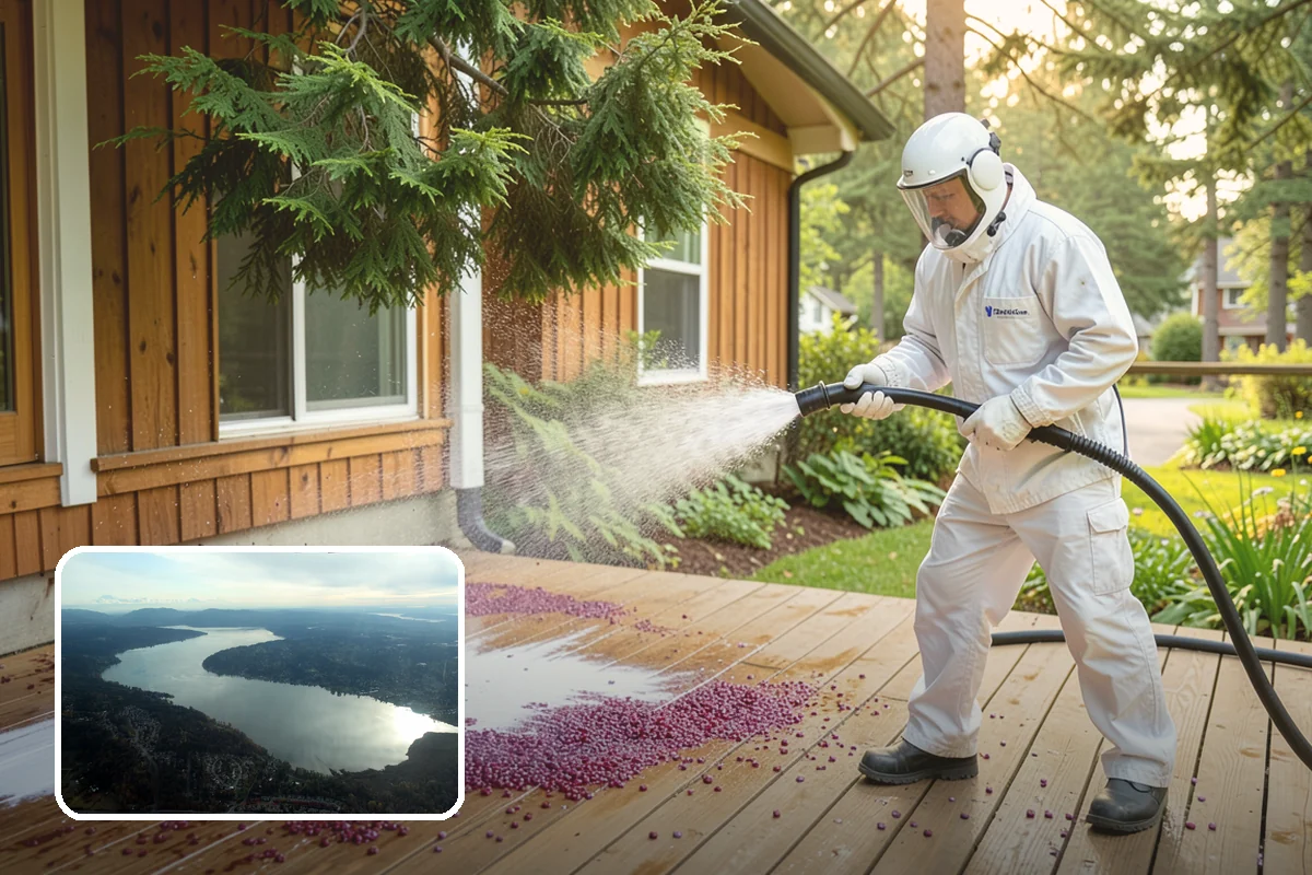 Composite Material Cleaning in Sammamish, King County, WA - Clears mold and grime from composite surfaces