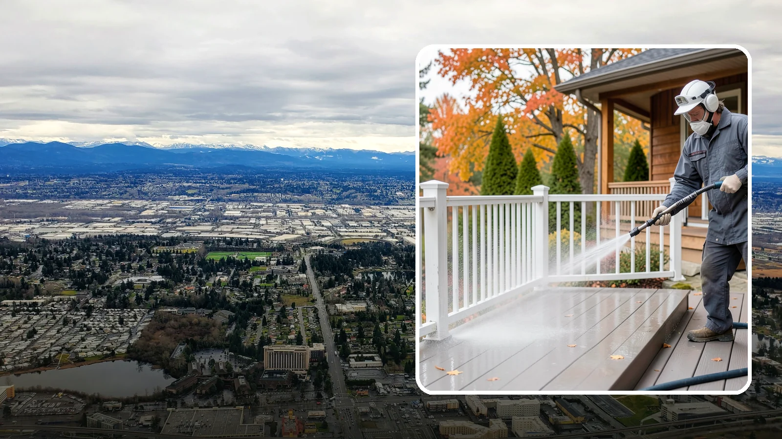 Composite Material Cleaning in SeaTac, King County, WA - Cleaning tuned to composite decking, railing, and cladding that clears mold and grime without voiding warranties.