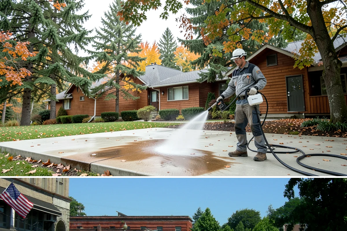 Composite Material Cleaning in Snohomish, Snohomish County, WA - Clean composite surfaces in spring or early summer to remove the mold film that builds through the wet, shaded winter.