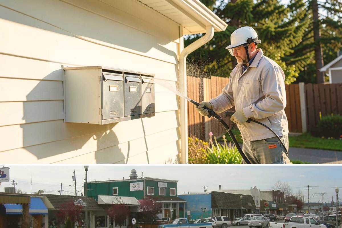 Composite Material Cleaning in Stanwood, Snohomish County, WA - Clean composite surfaces in spring or early summer to remove the mold film that builds through the wet, shaded winter.