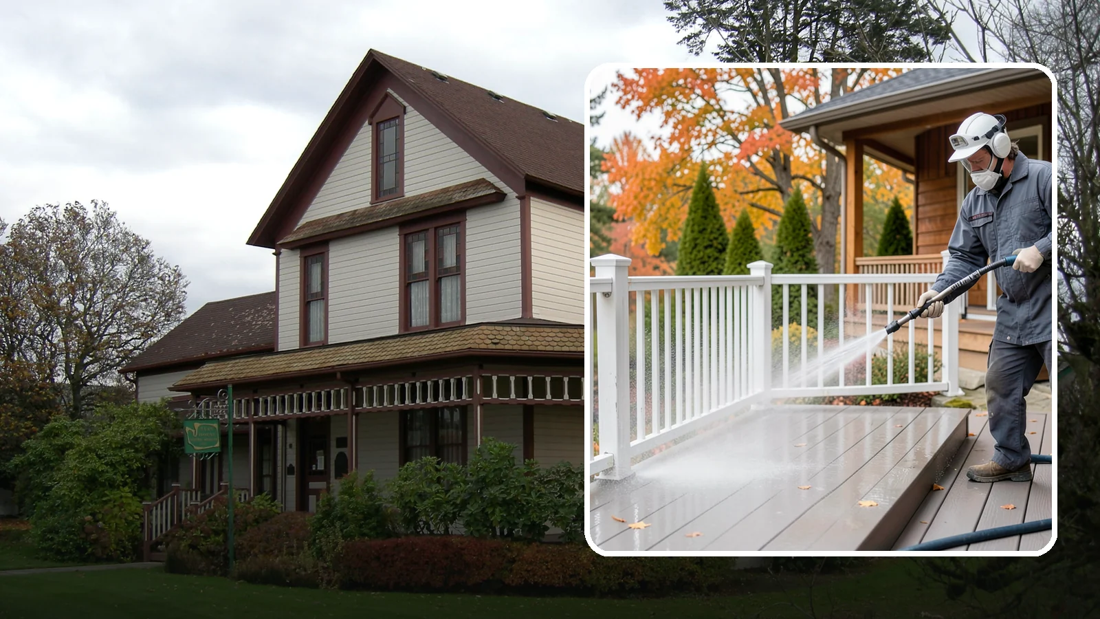 Composite Material Cleaning in Sumner, Pierce County, WA - Cleaning tuned to composite decking, railing, and cladding that clears mold and grime without voiding warranties.