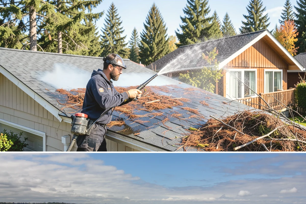 Composite Material Cleaning in University Place, Pierce County, WA - Clean composite surfaces in spring or early summer to remove the mold film that builds through the wet, shaded winter.