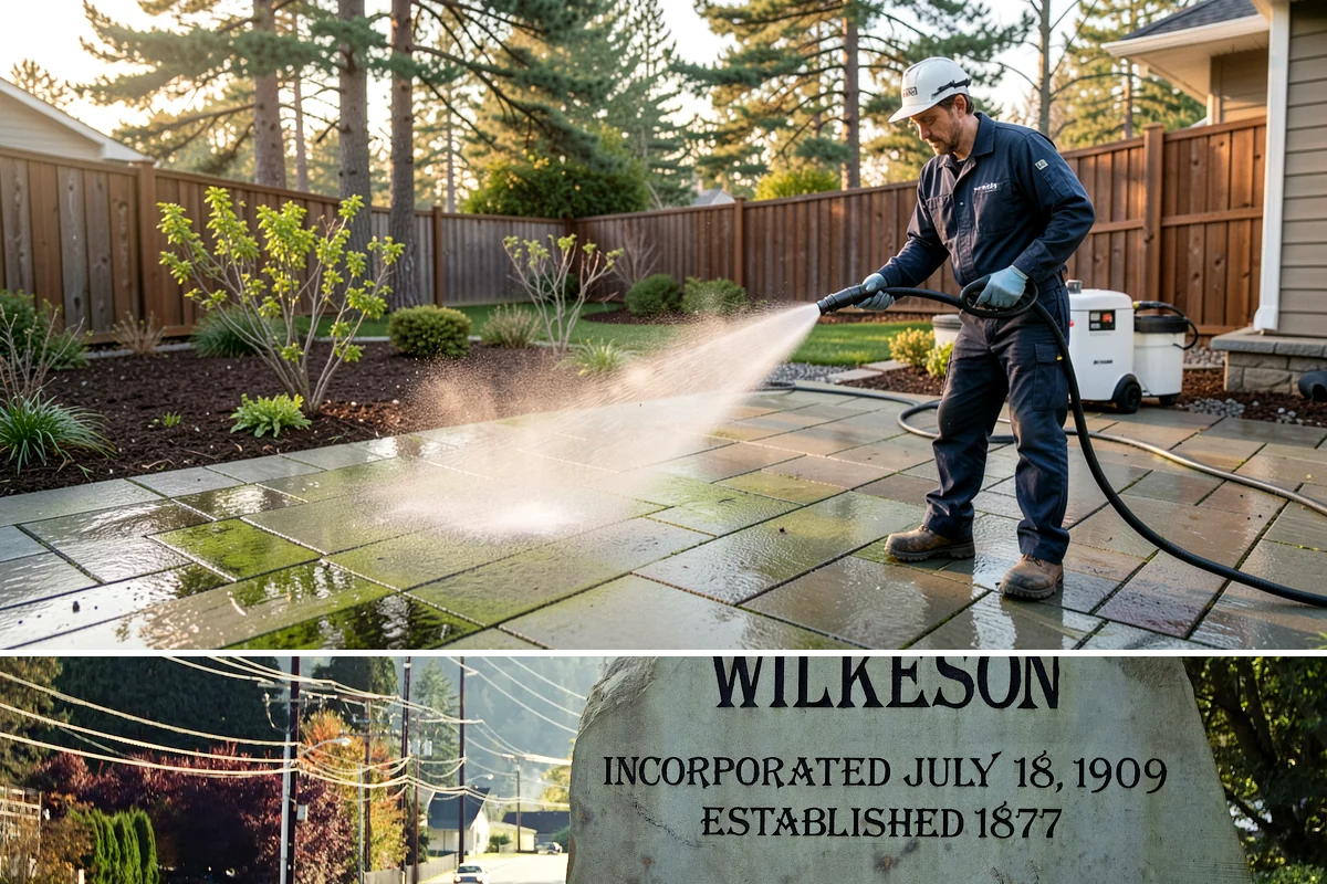 Composite Material Cleaning in Wilkeson, Pierce County, WA - Clean composite surfaces in spring or early summer to remove the mold film that builds through the wet, shaded winter.