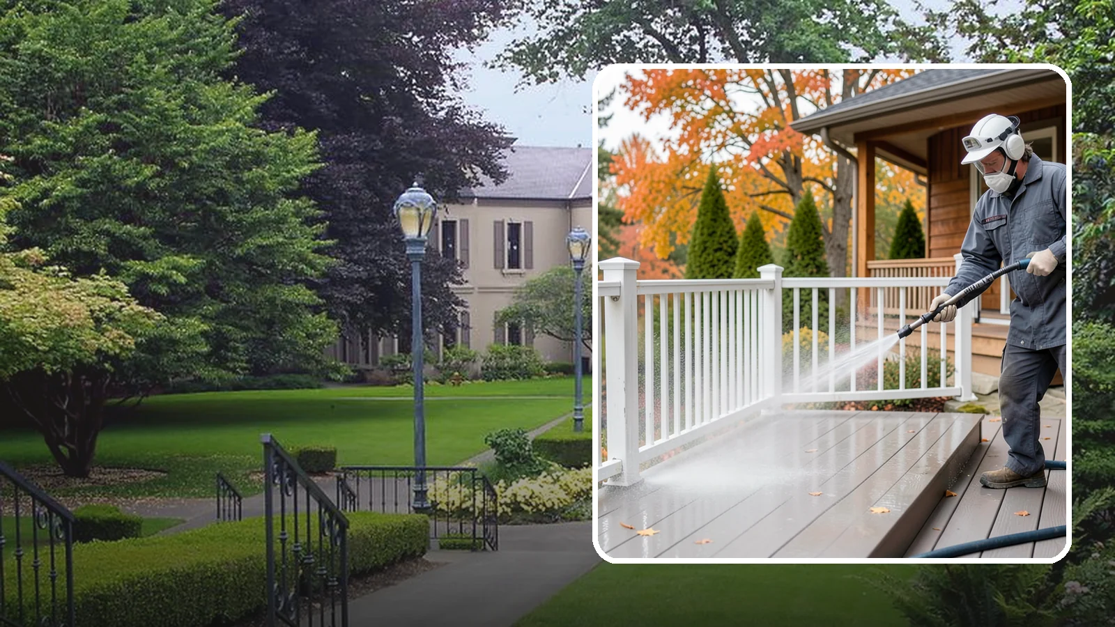 Composite Material Cleaning in Woodinville, King County, WA - Cleaning tuned to composite decking, railing, and cladding that clears mold and grime without voiding warranties.