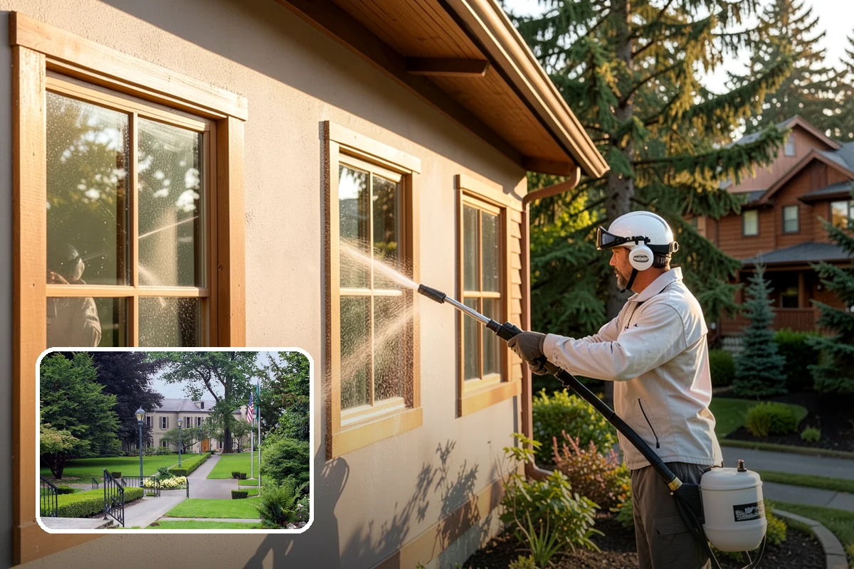 Composite Material Cleaning in Woodinville, King County, WA - Clears mold and grime from composite surfaces