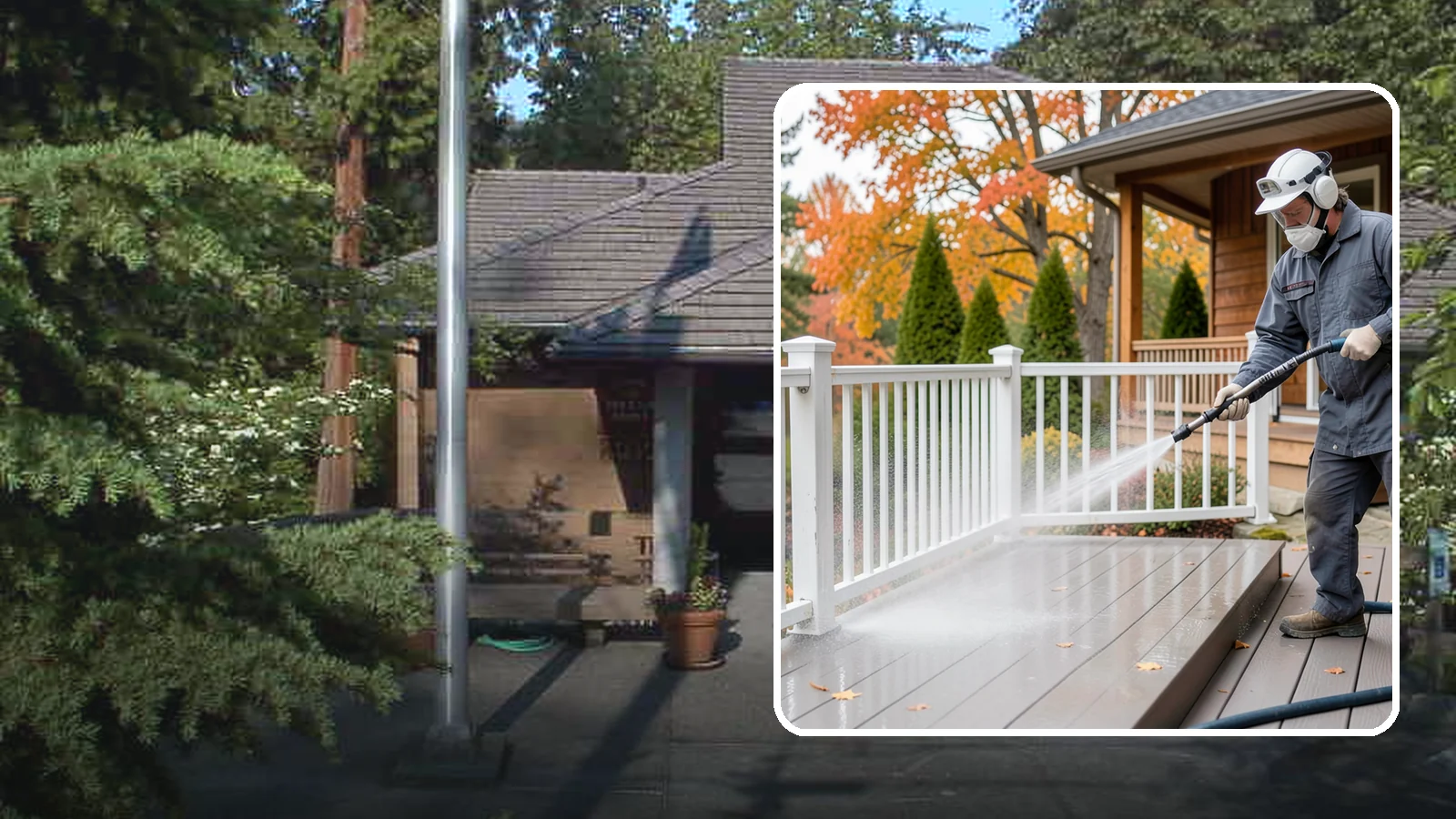 Composite Material Cleaning in Yarrow Point, King County, WA - Cleaning tuned to composite decking, railing, and cladding that clears mold and grime without voiding warranties.