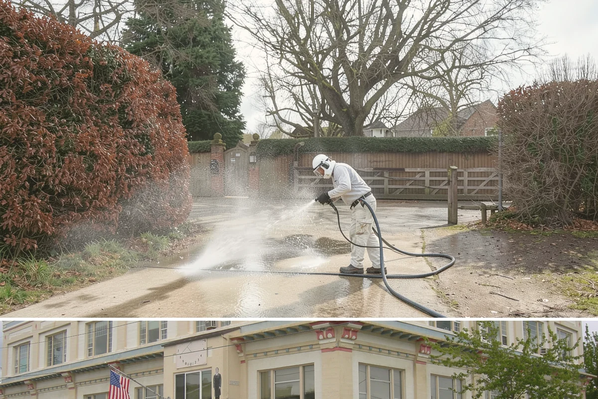 Concrete Brightening in Anacortes, Skagit County, WA - A dry stretch in summer lets the brightener react and rinse cleanly without dilution from rain, making it the best season for...