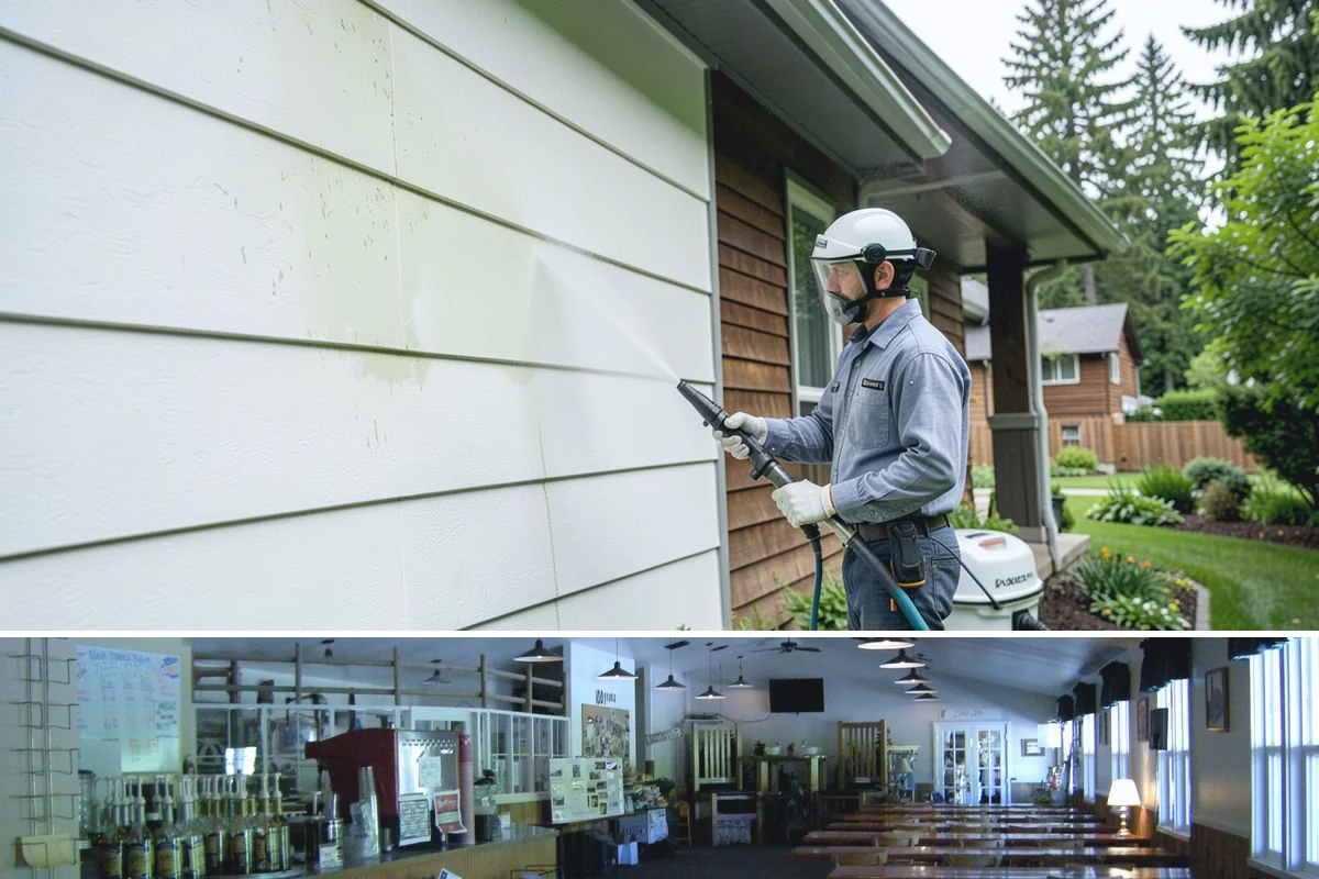 Concrete Brightening in Black Diamond, King County, WA - A dry stretch in summer lets the brightener react and rinse cleanly without dilution from rain, making it the best season for...