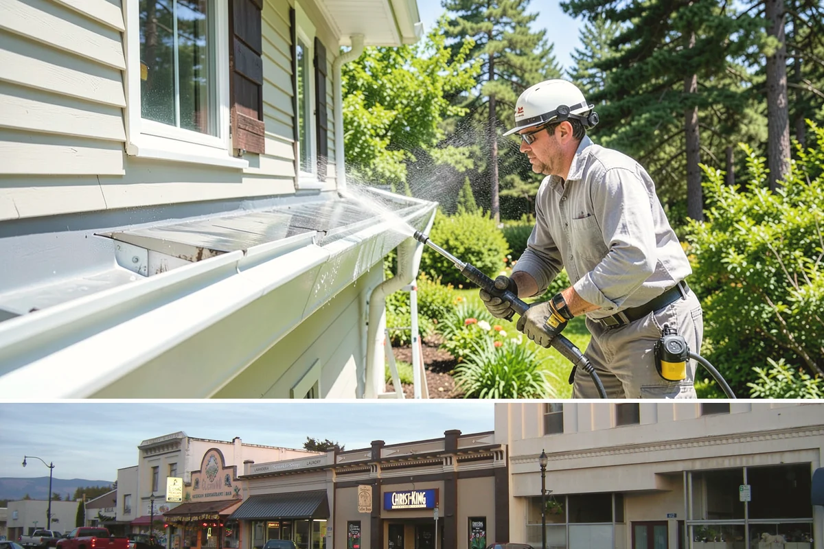 Concrete Brightening in Burlington, Skagit County, WA - A dry stretch in summer lets the brightener react and rinse cleanly without dilution from rain, making it the best season for...