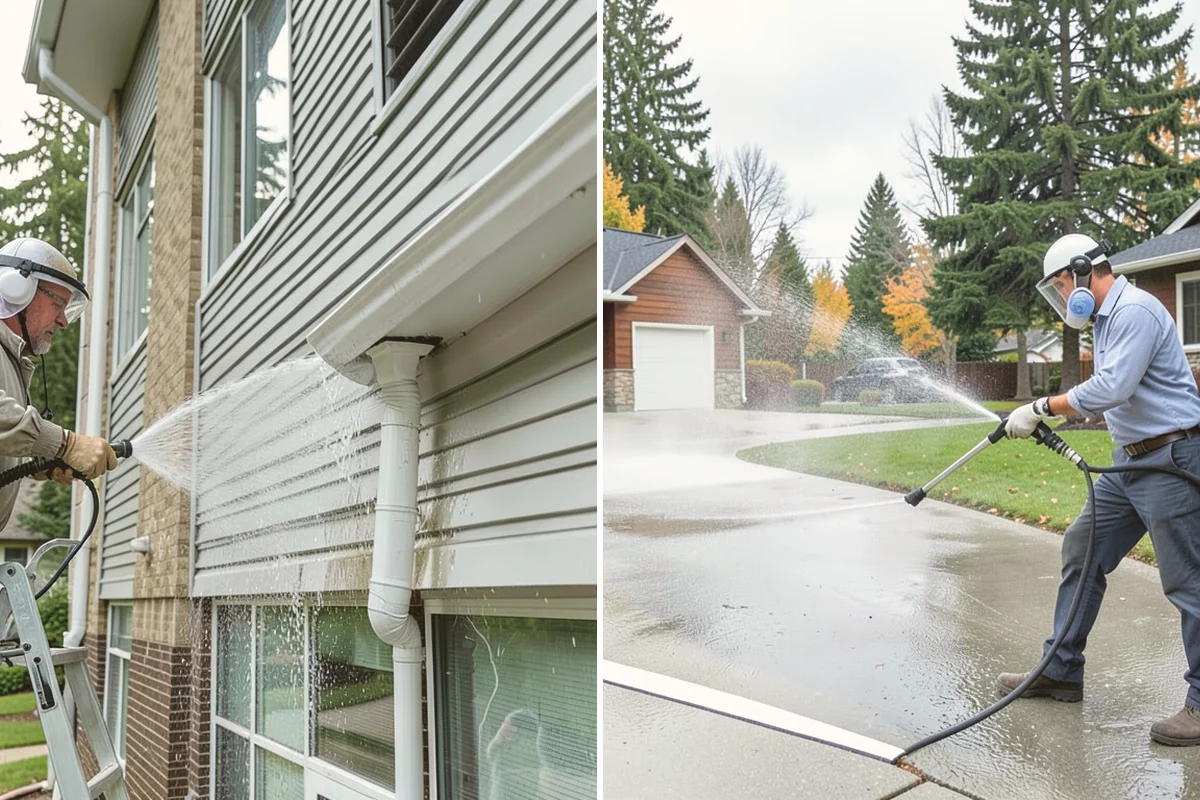Concrete Brightening in Edmonds, Snohomish County, WA - Complete a full surface clean to remove organic growth