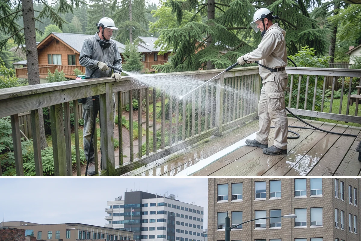 Concrete Brightening in Everett, Snohomish County, WA - A dry stretch in summer lets the brightener react and rinse cleanly without dilution from rain, making it the best season for...