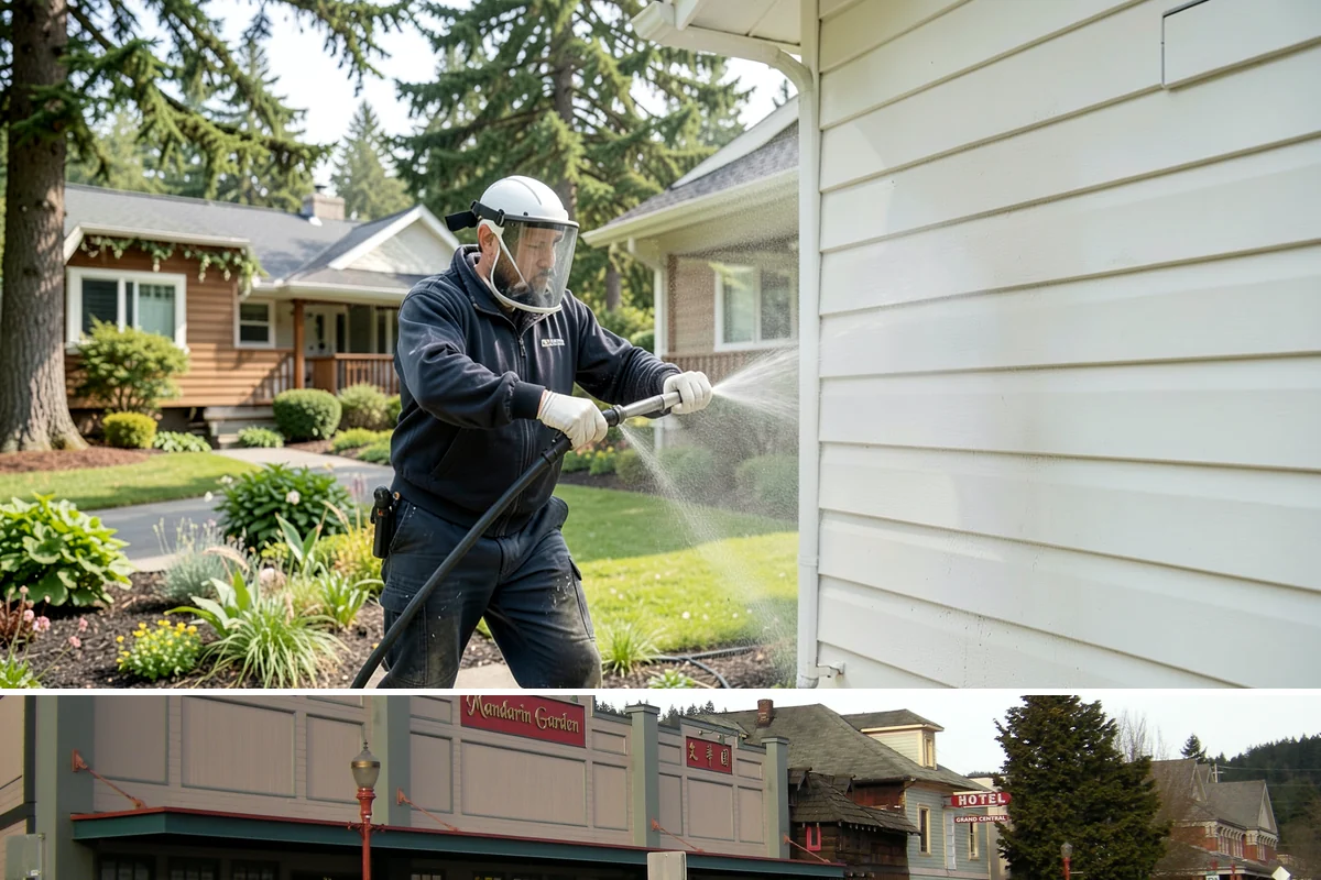 Concrete Brightening in Issaquah, King County, WA - A dry stretch in summer lets the brightener react and rinse cleanly without dilution from rain, making it the best season for...