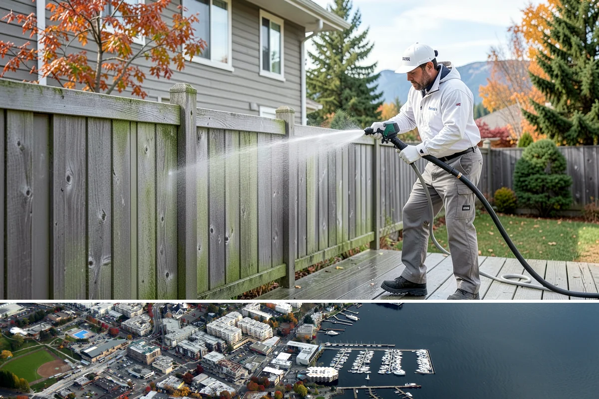 Concrete Brightening in Kirkland, King County, WA - A dry stretch in summer lets the brightener react and rinse cleanly without dilution from rain, making it the best season for...