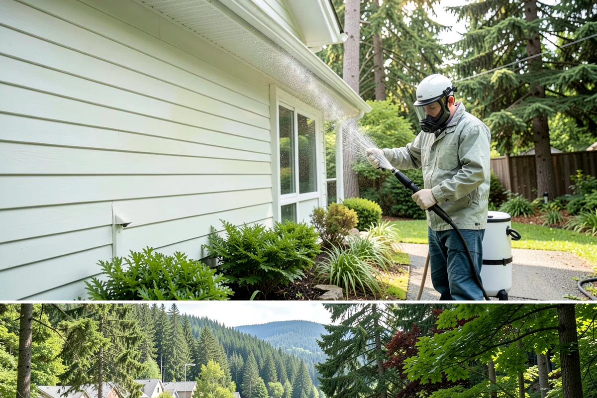 Concrete Brightening in Lake Forest Park, King County, WA - A dry stretch in summer lets the brightener react and rinse cleanly without dilution from rain, making it the best season for...