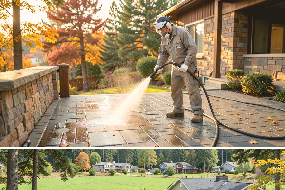 Concrete Brightening in Lyman, Skagit County, WA - A dry stretch in summer lets the brightener react and rinse cleanly without dilution from rain, making it the best season for...