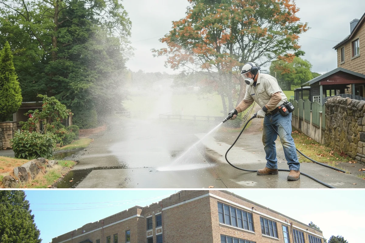 Concrete Brightening in Maple Valley, King County, WA - A dry stretch in summer lets the brightener react and rinse cleanly without dilution from rain, making it the best season for...