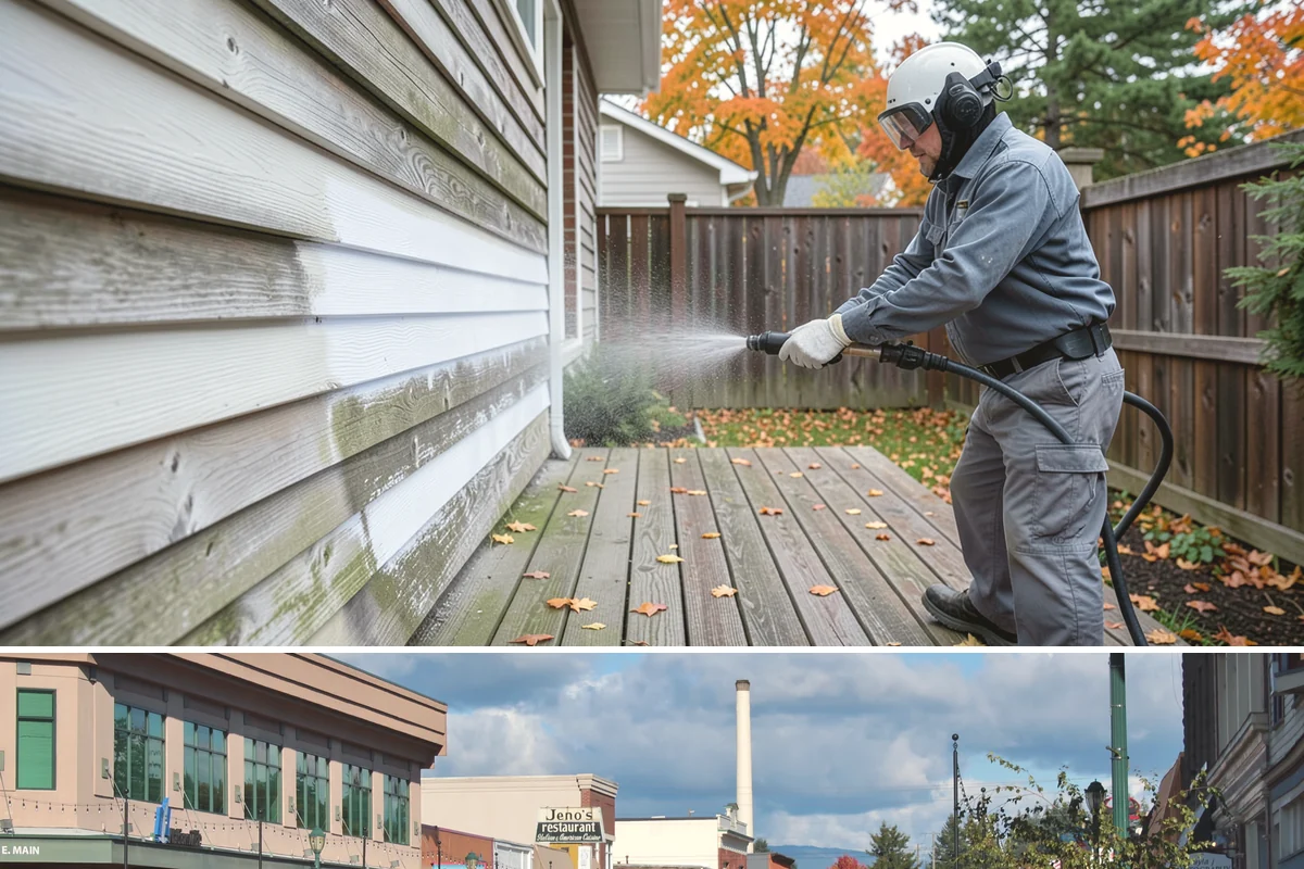 Concrete Brightening in Monroe, Snohomish County, WA - A dry stretch in summer lets the brightener react and rinse cleanly without dilution from rain, making it the best season for...