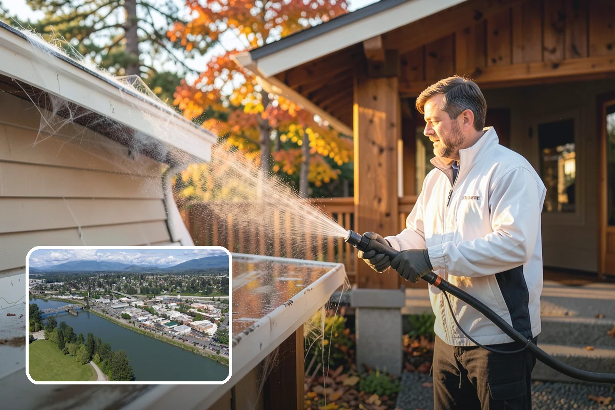 Concrete Brightening in Mount Vernon, Skagit County, WA - Reverses the dull, grayed look caused by years of damp weather