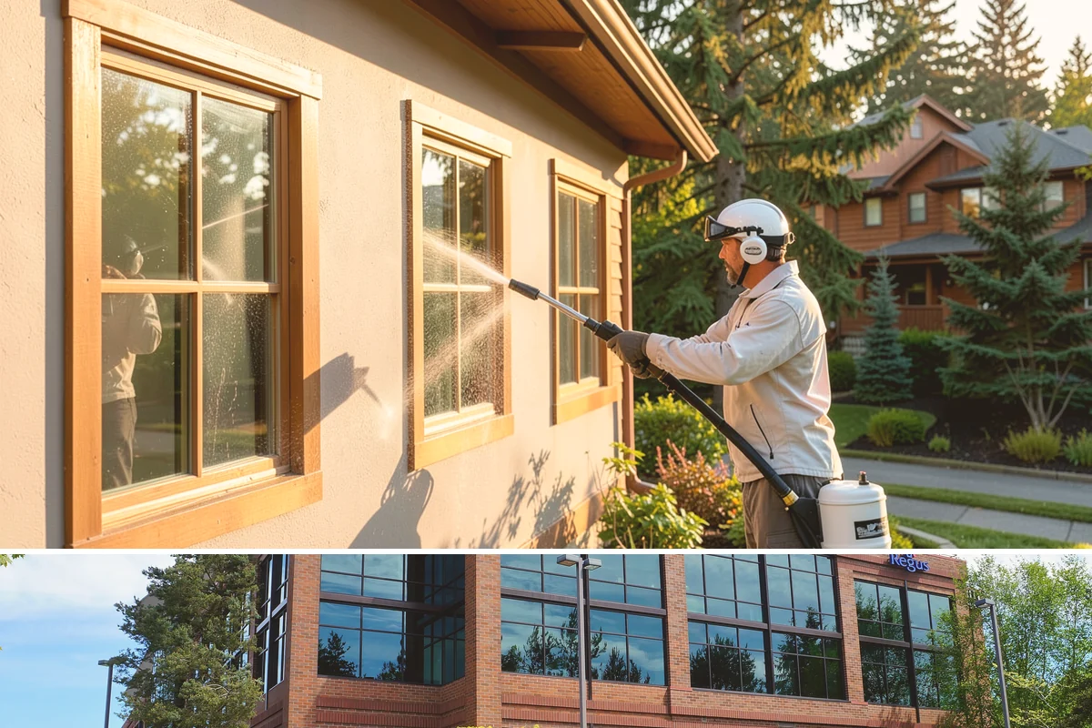 Concrete Brightening in Mountlake Terrace, Snohomish County, WA - A dry stretch in summer lets the brightener react and rinse cleanly without dilution from rain, making it the best season for...