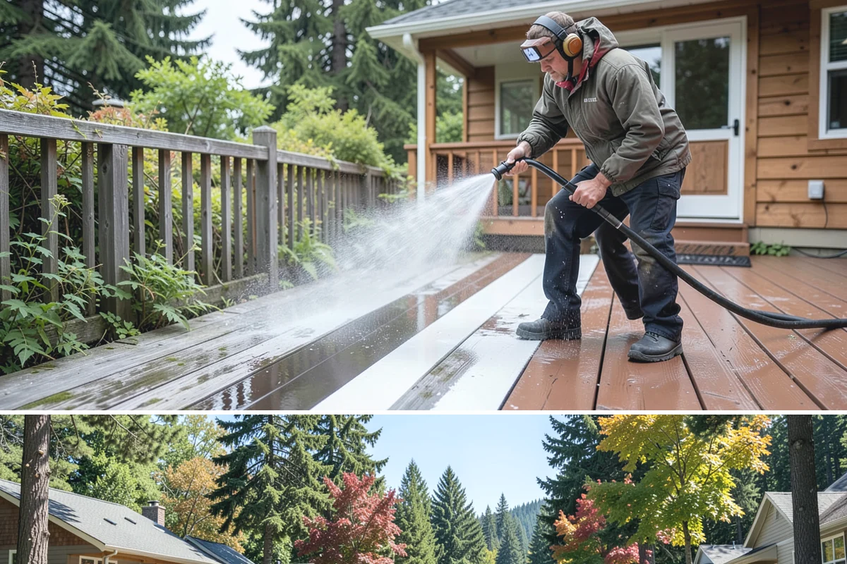 Concrete Brightening in Orting, Pierce County, WA - A dry stretch in summer lets the brightener react and rinse cleanly without dilution from rain, making it the best season for...