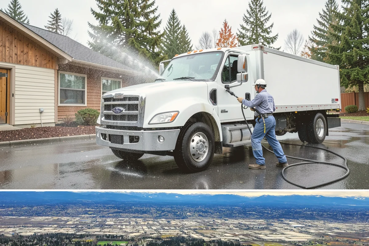 Concrete Brightening in SeaTac, King County, WA - A dry stretch in summer lets the brightener react and rinse cleanly without dilution from rain, making it the best season for...