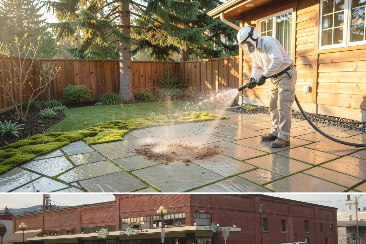 Concrete Brightening in Sedro-Woolley, Skagit County, WA - A dry stretch in summer lets the brightener react and rinse cleanly without dilution from rain, making it the best season for...