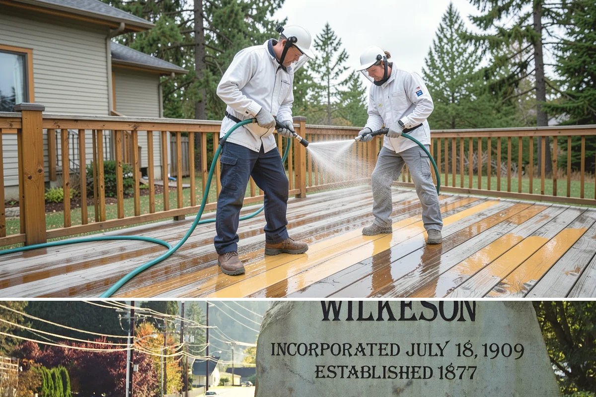 Concrete Brightening in Wilkeson, Pierce County, WA - A dry stretch in summer lets the brightener react and rinse cleanly without dilution from rain, making it the best season for...