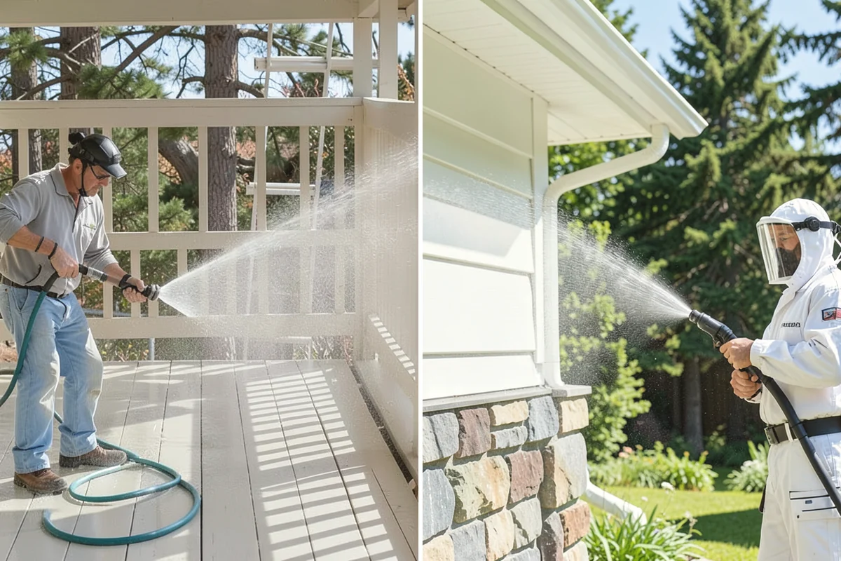 Concrete Brightening in Yarrow Point, King County, WA - Complete a full surface clean to remove organic growth