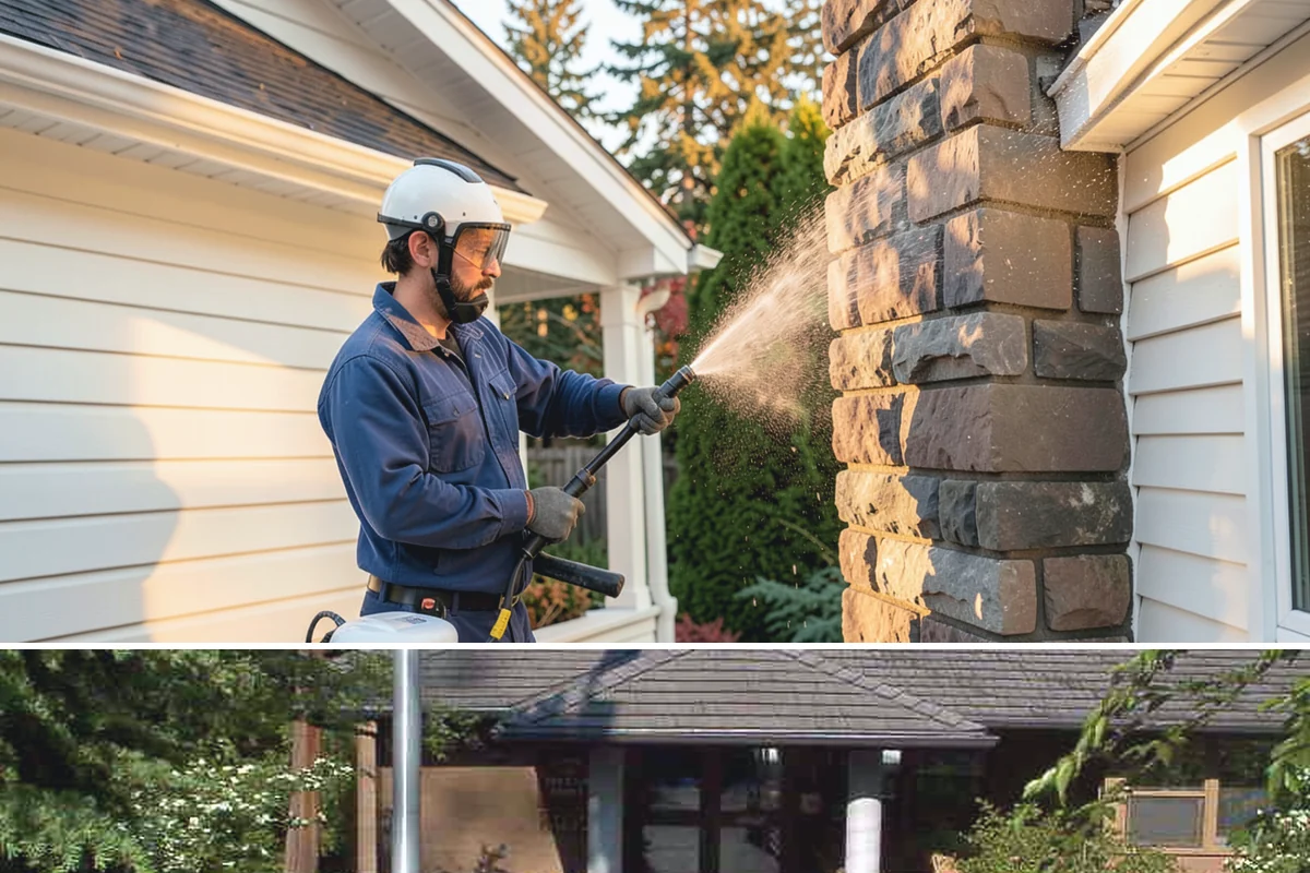 Concrete Brightening in Yarrow Point, King County, WA - A dry stretch in summer lets the brightener react and rinse cleanly without dilution from rain, making it the best season for...