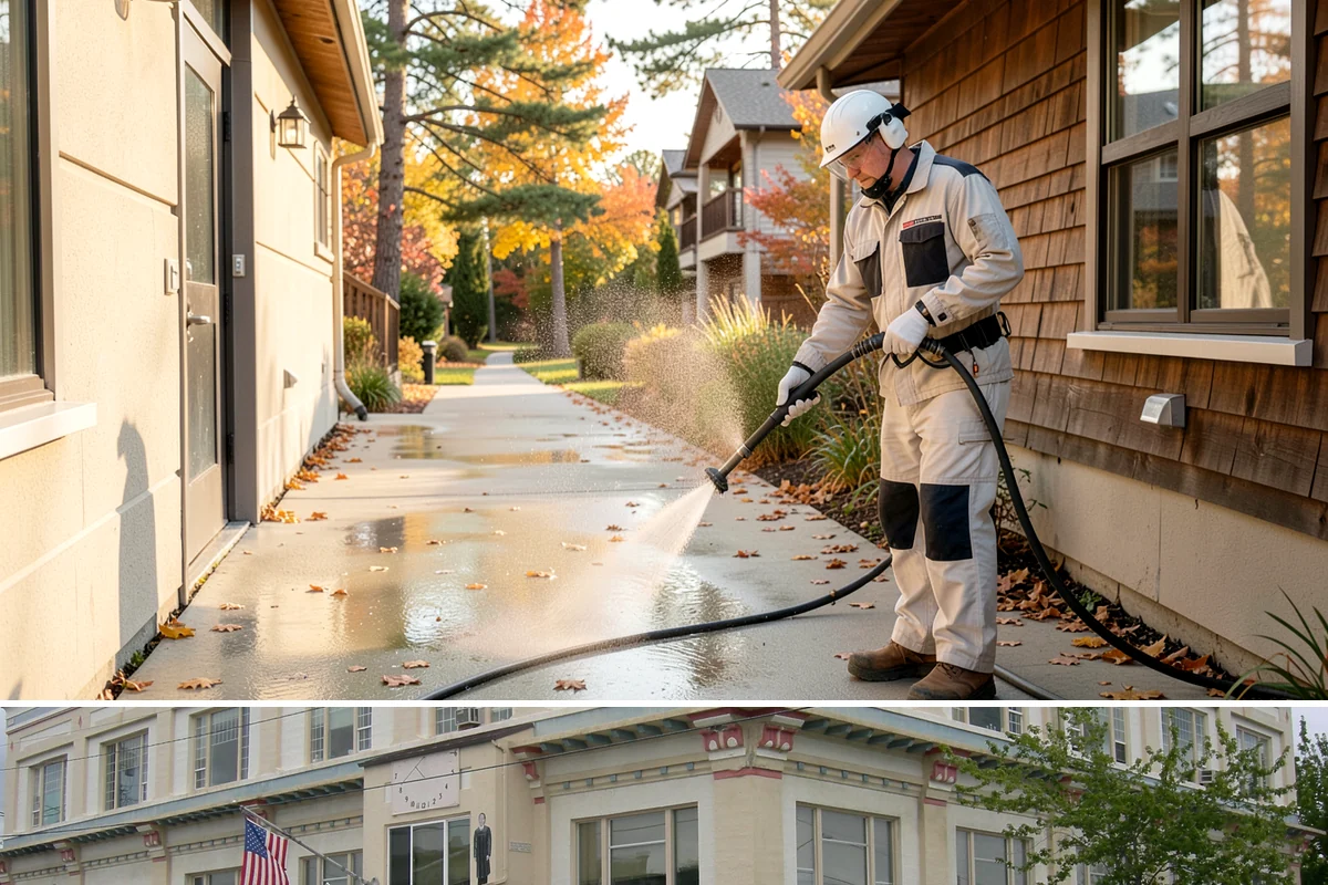 Concrete Cleaning in Anacortes, Skagit County, WA - Late spring through early fall gives the surface enough dry time to fully cure between rain events, making it the ideal window in...
