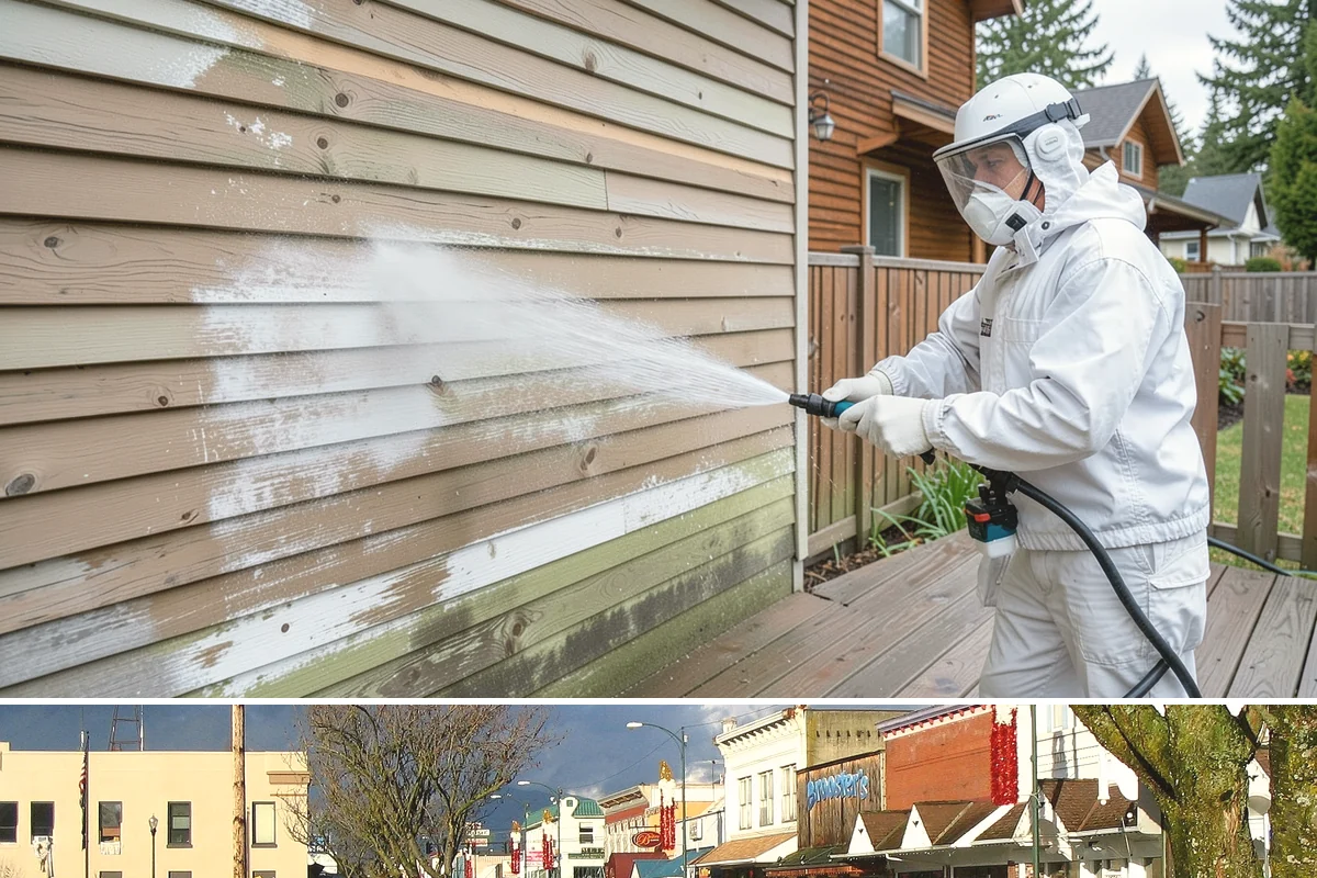 Concrete Cleaning in Arlington, Snohomish County, WA - Late spring through early fall gives the surface enough dry time to fully cure between rain events, making it the ideal window in...