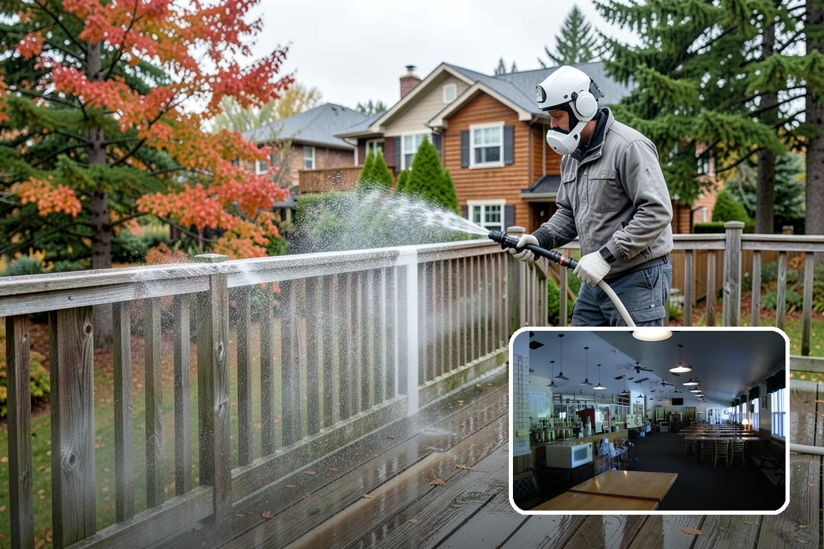 Concrete Cleaning in Black Diamond, King County, WA - Eliminates the slick moss layer that makes walkways hazardous in wet months