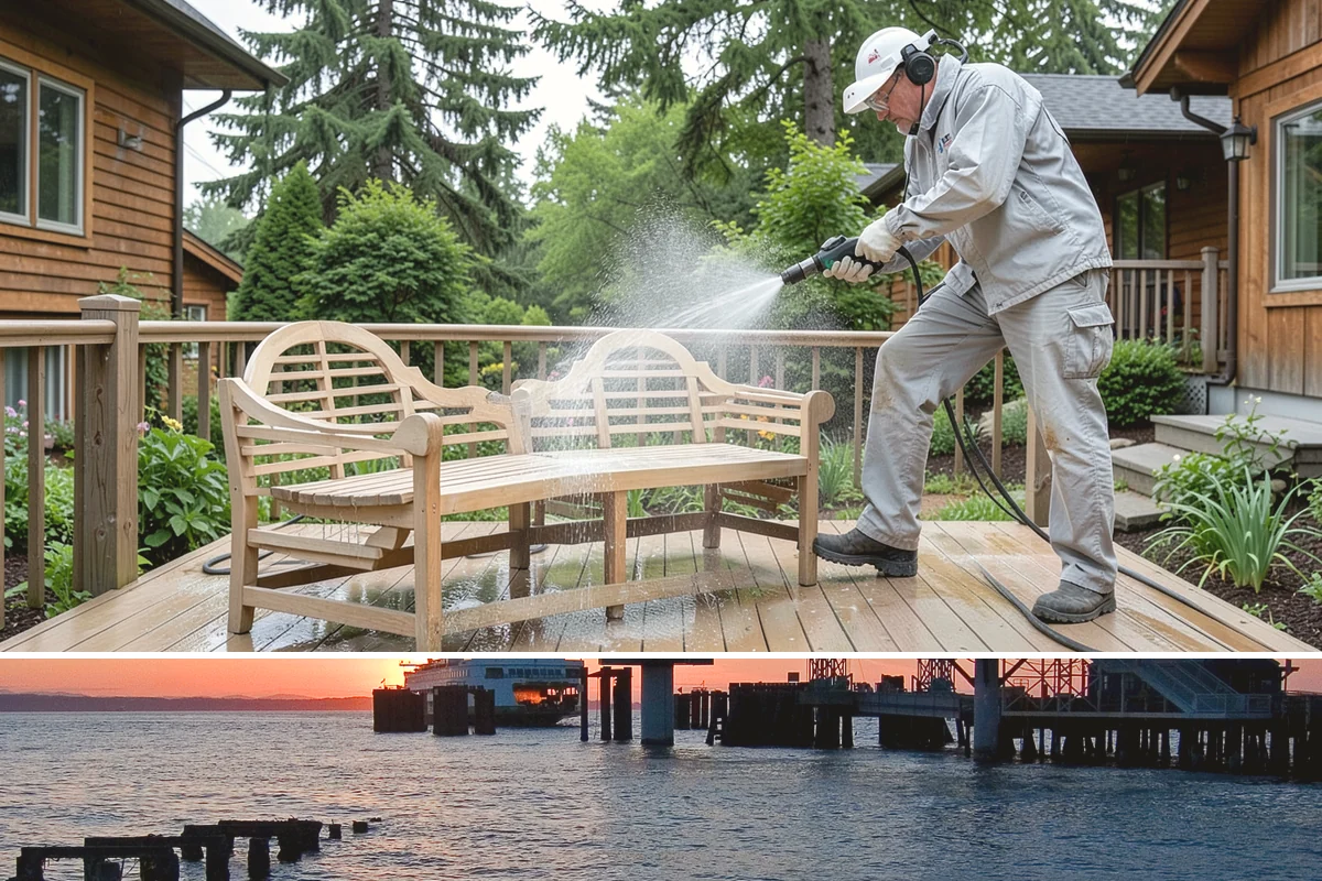 Concrete Cleaning in Edmonds, Snohomish County, WA - Late spring through early fall gives the surface enough dry time to fully cure between rain events, making it the ideal window in...