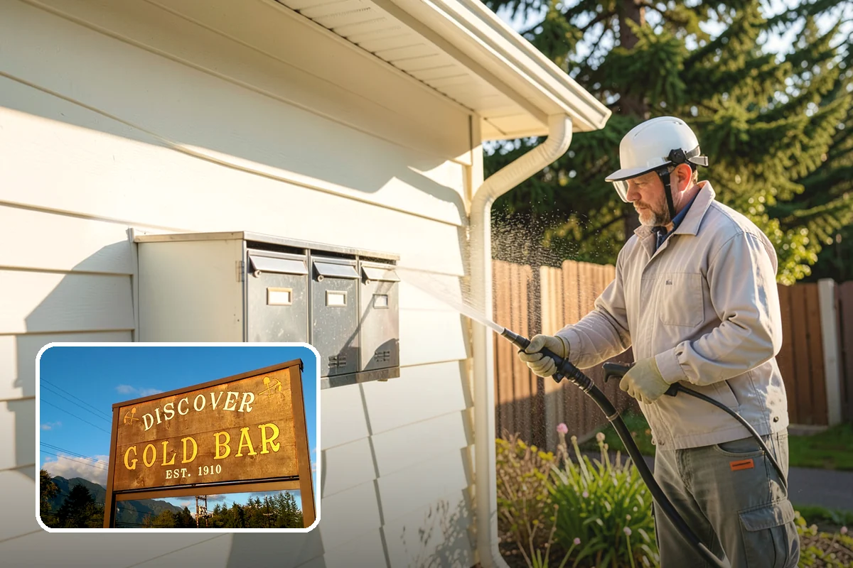 Concrete Cleaning in Gold Bar, Snohomish County, WA - Eliminates the slick moss layer that makes walkways hazardous in wet months