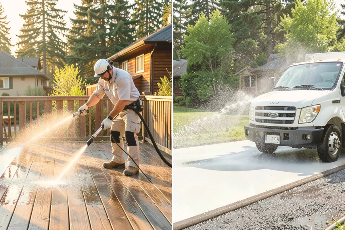 Concrete Cleaning in Index, Snohomish County, WA - Sweep and clear the slab of needles, debris, and loose organics