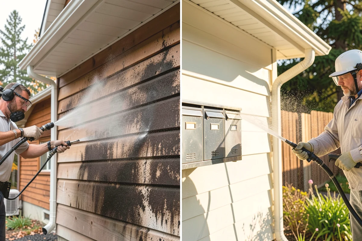 Concrete Cleaning in Issaquah, King County, WA - Sweep and clear the slab of needles, debris, and loose organics