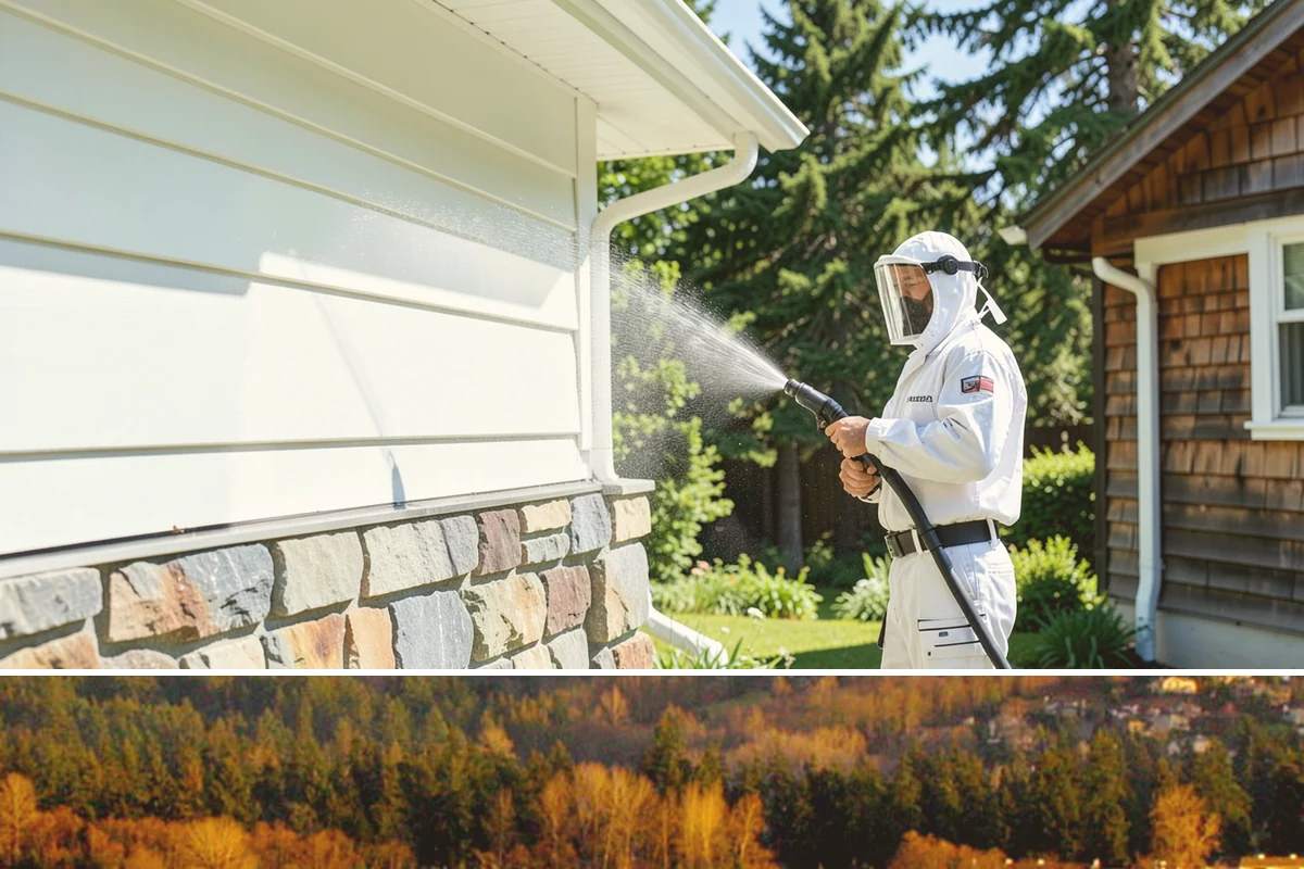 Concrete Cleaning in Kenmore, King County, WA - Late spring through early fall gives the surface enough dry time to fully cure between rain events, making it the ideal window in...