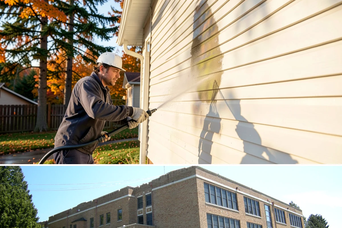 Concrete Cleaning in Maple Valley, King County, WA - Late spring through early fall gives the surface enough dry time to fully cure between rain events, making it the ideal window in...