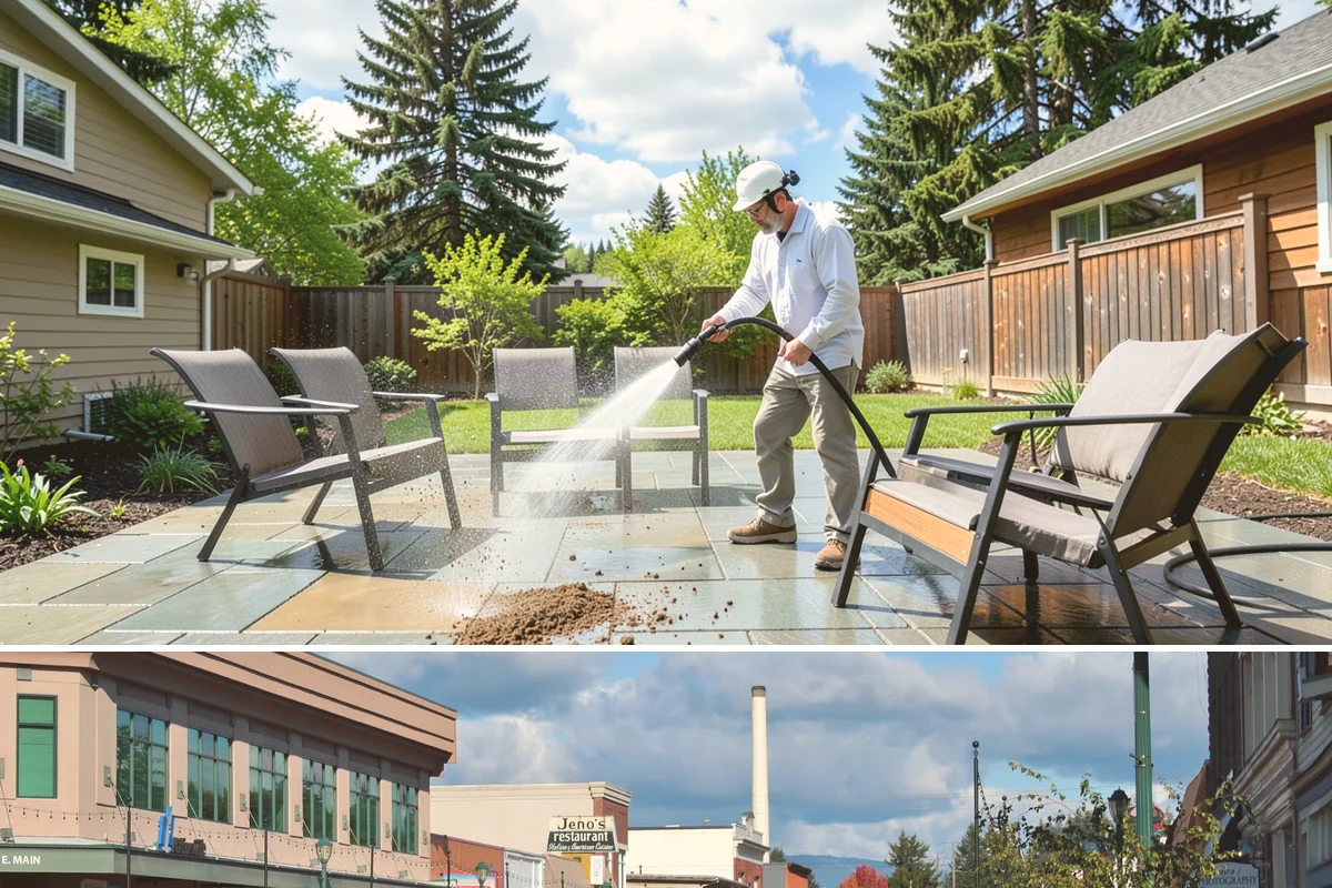 Concrete Cleaning in Monroe, Snohomish County, WA - Late spring through early fall gives the surface enough dry time to fully cure between rain events, making it the ideal window in...