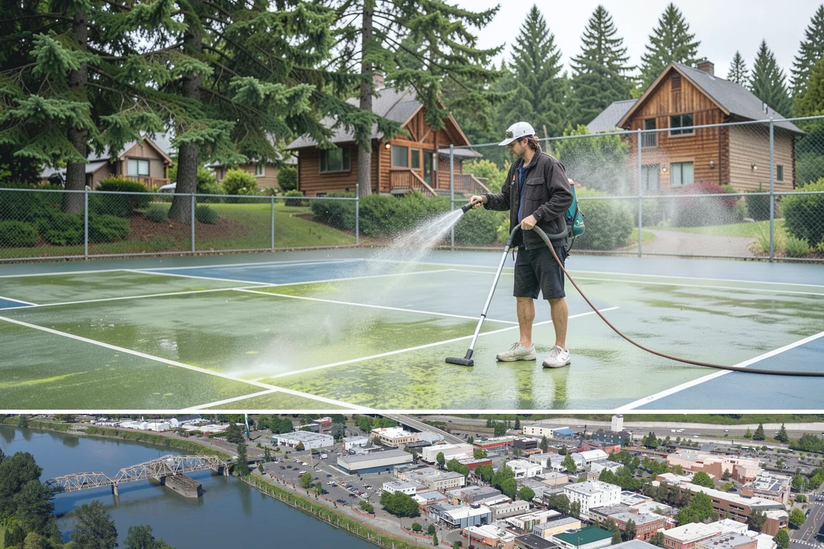 Concrete Cleaning in Mount Vernon, Skagit County, WA - Late spring through early fall gives the surface enough dry time to fully cure between rain events, making it the ideal window in...