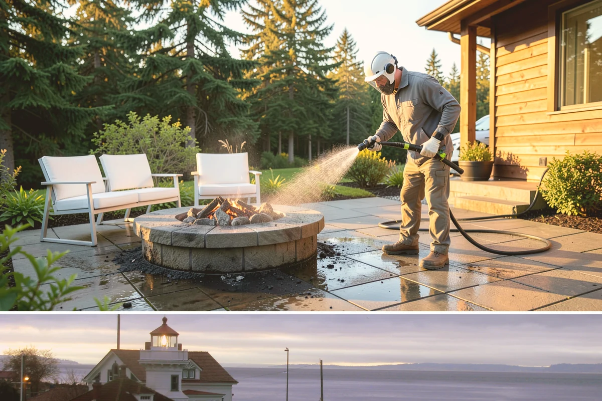 Concrete Cleaning in Mukilteo, Snohomish County, WA - Late spring through early fall gives the surface enough dry time to fully cure between rain events, making it the ideal window in...