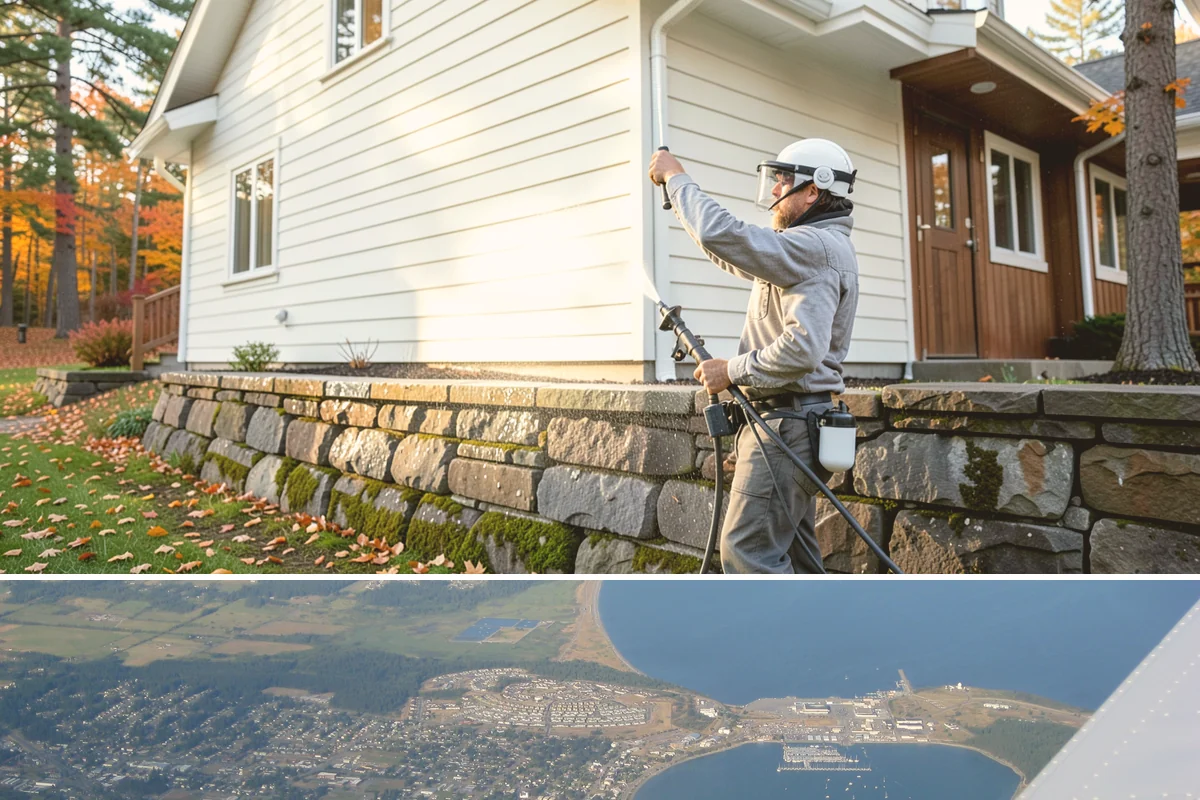 Concrete Cleaning in Oak Harbor, Island County, WA - Late spring through early fall gives the surface enough dry time to fully cure between rain events, making it the ideal window in...