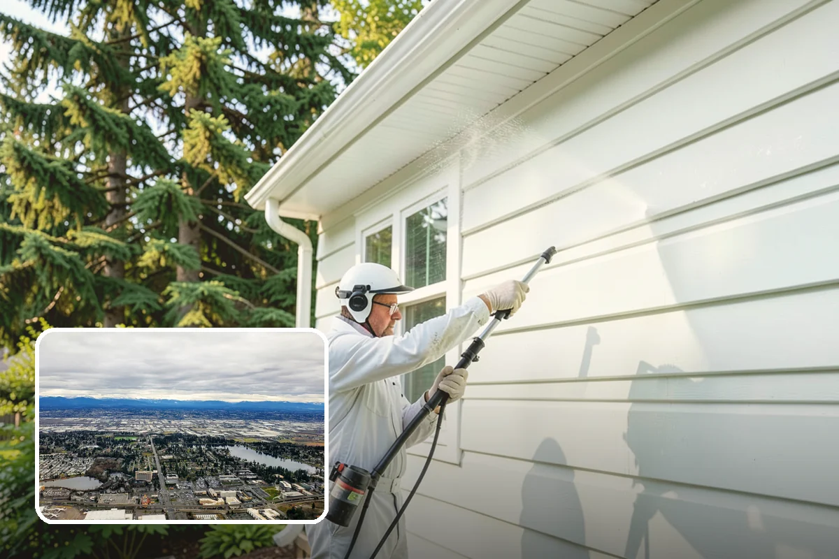 Concrete Cleaning in SeaTac, King County, WA - Eliminates the slick moss layer that makes walkways hazardous in wet months