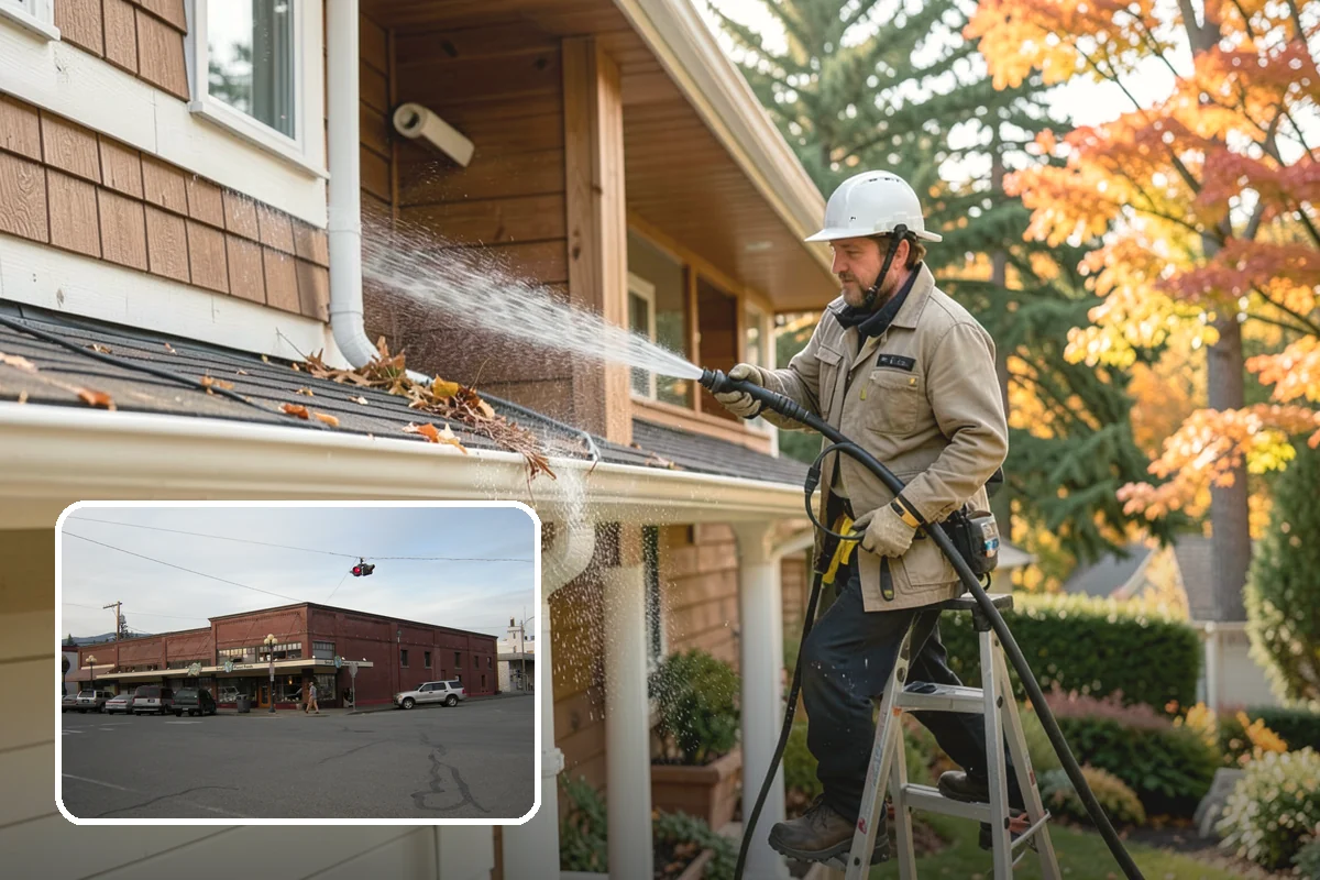 Concrete Cleaning in Sedro-Woolley, Skagit County, WA - Eliminates the slick moss layer that makes walkways hazardous in wet months