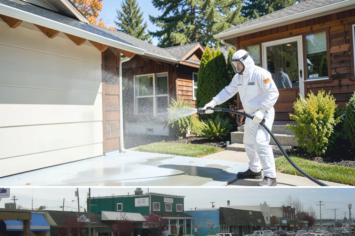 Concrete Cleaning in Stanwood, Snohomish County, WA - Late spring through early fall gives the surface enough dry time to fully cure between rain events, making it the ideal window in...