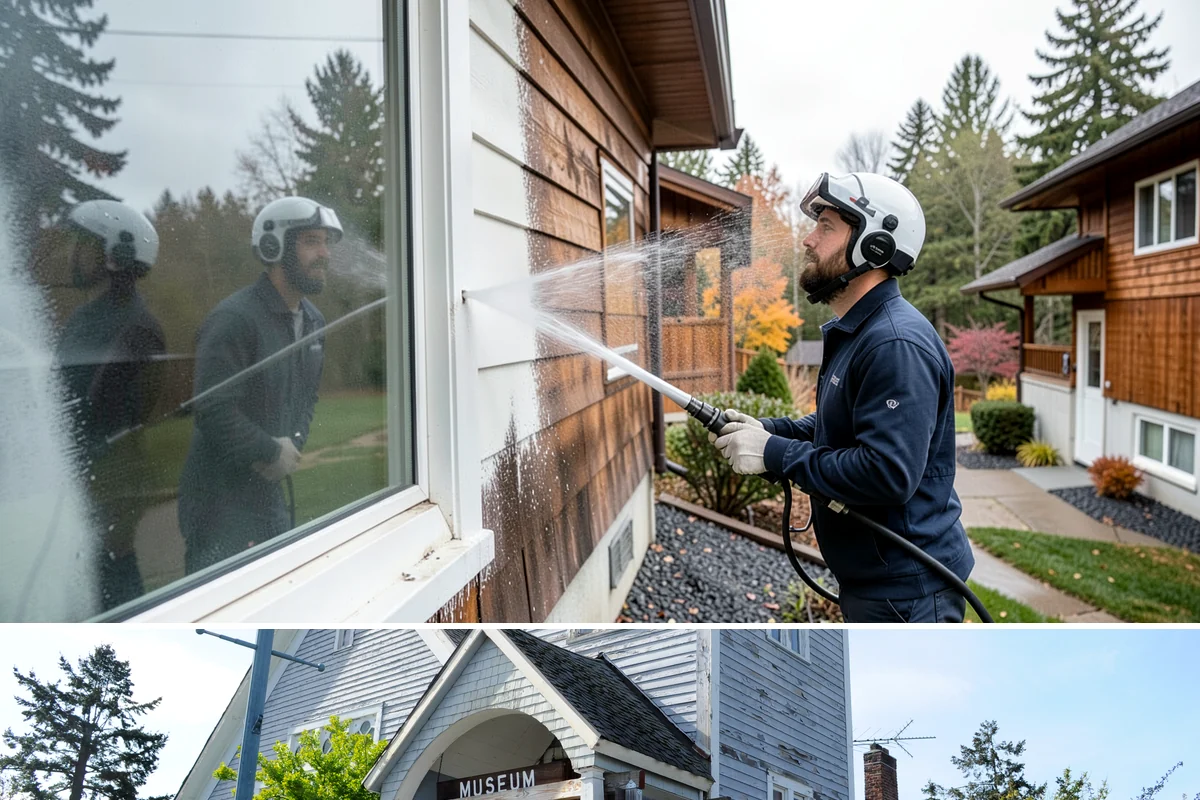 Concrete Cleaning in Steilacoom, Pierce County, WA - Late spring through early fall gives the surface enough dry time to fully cure between rain events, making it the ideal window in...