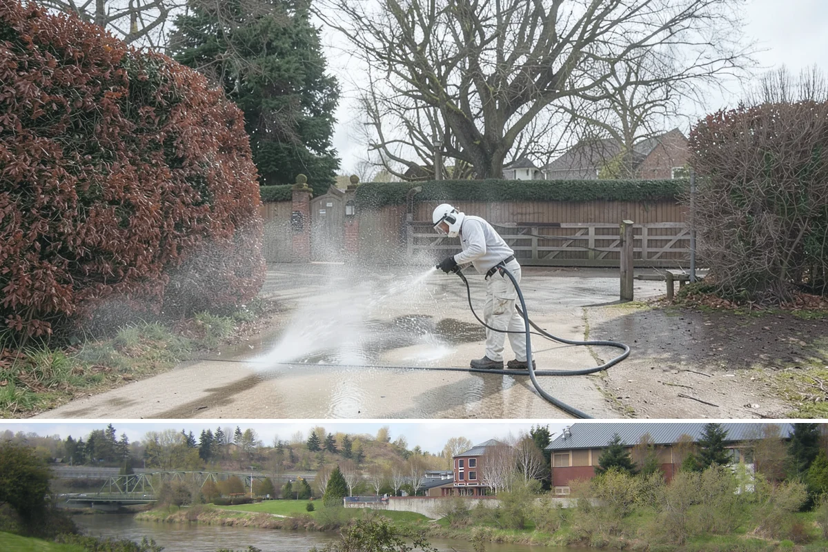 Concrete Cleaning in Tukwila, King County, WA - Late spring through early fall gives the surface enough dry time to fully cure between rain events, making it the ideal window in...