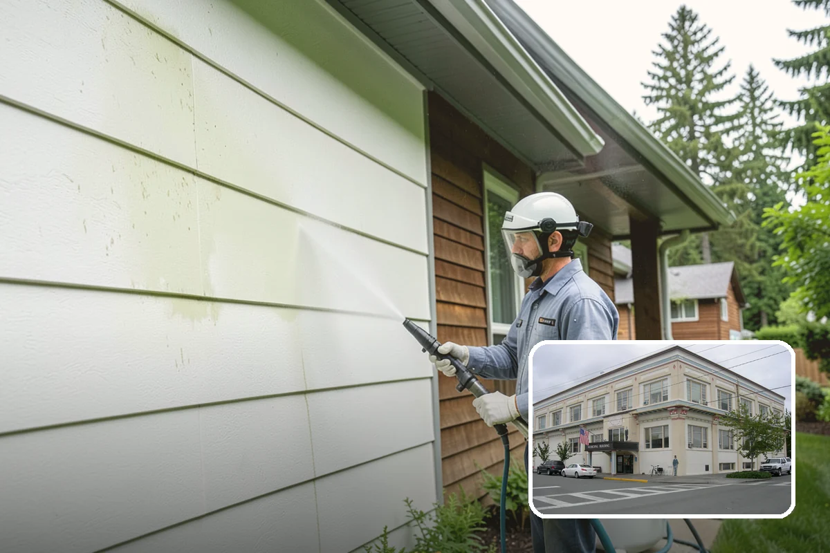 Concrete Driveway Cleaning in Anacortes, Skagit County, WA - Draws ingrained dirt out of porous concrete pores
