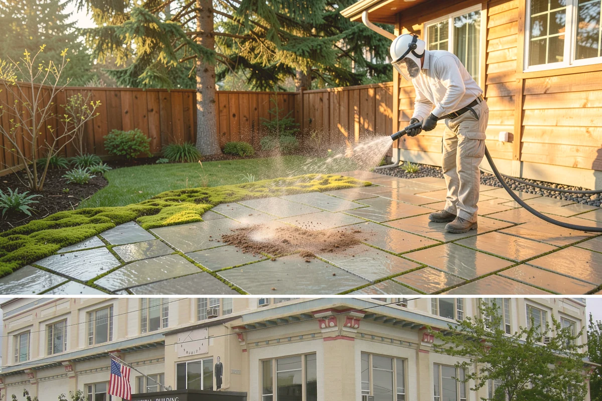 Concrete Driveway Cleaning in Anacortes, Skagit County, WA - Clean concrete driveways in dry weather so the surface can dry evenly before sealing or reuse.