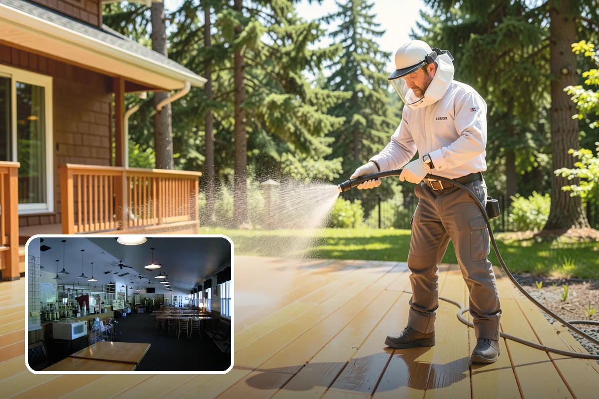 Concrete Driveway Cleaning in Black Diamond, King County, WA - Draws ingrained dirt out of porous concrete pores